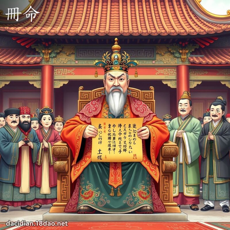冊命 - 國語大辭典配圖