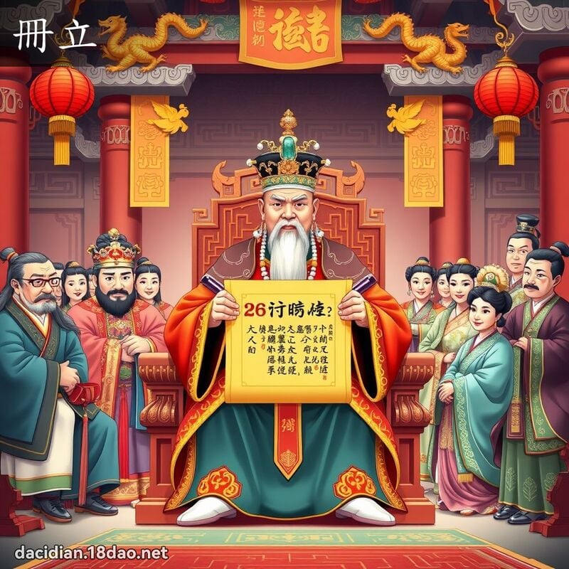 册立 - 国语大辞典配图