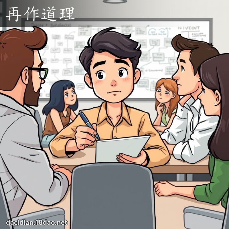 再作道理 - 国语大辞典配图