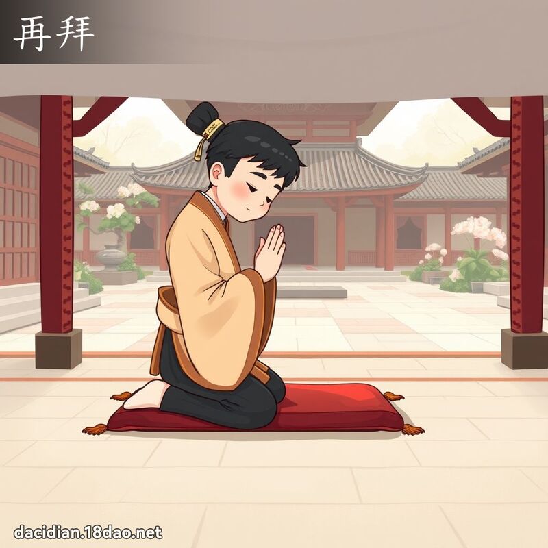 再拜 - 国语大辞典配图