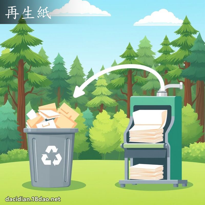 再生纸 - 国语大辞典配图