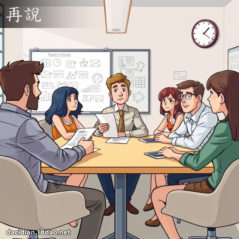 再说 - 国语大辞典配图