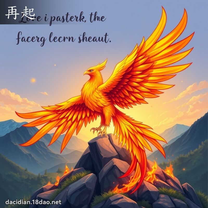 再起 - 國語大辭典配圖