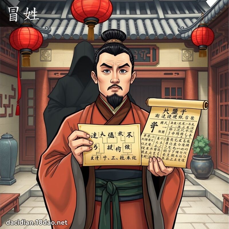 冒姓 - 国语大辞典配图