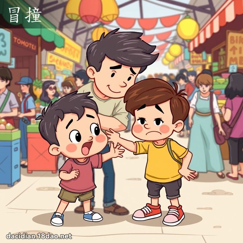 冒撞 - 国语大辞典配图