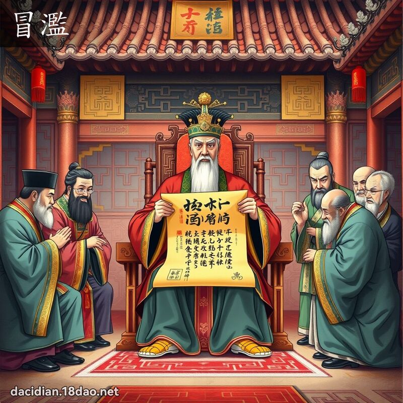 冒滥 - 国语大辞典配图