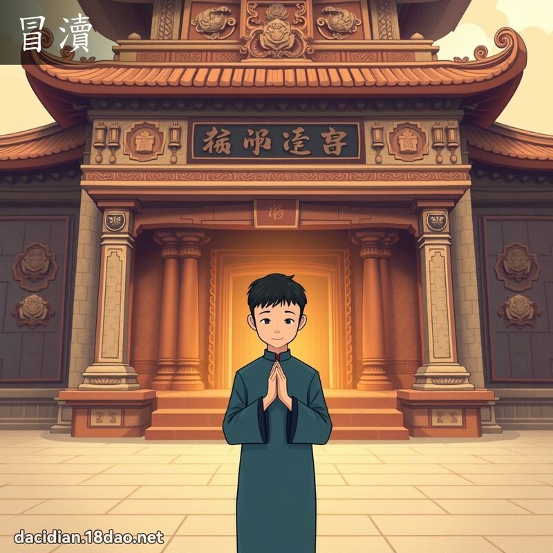 冒瀆 - 国语大辞典配图