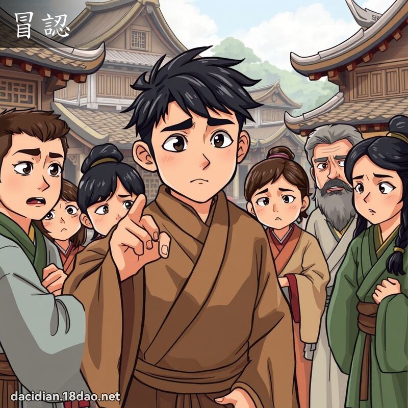 冒認 - 國語大辭典配圖