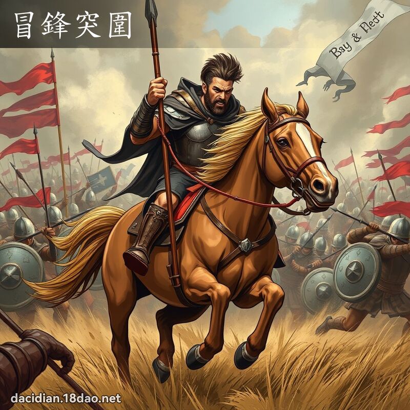 冒鋒突圍 - 國語大辭典配圖