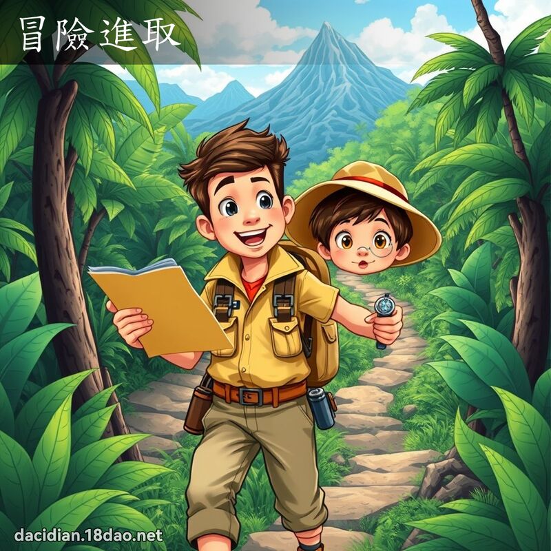 冒險進取 - 國語大辭典配圖