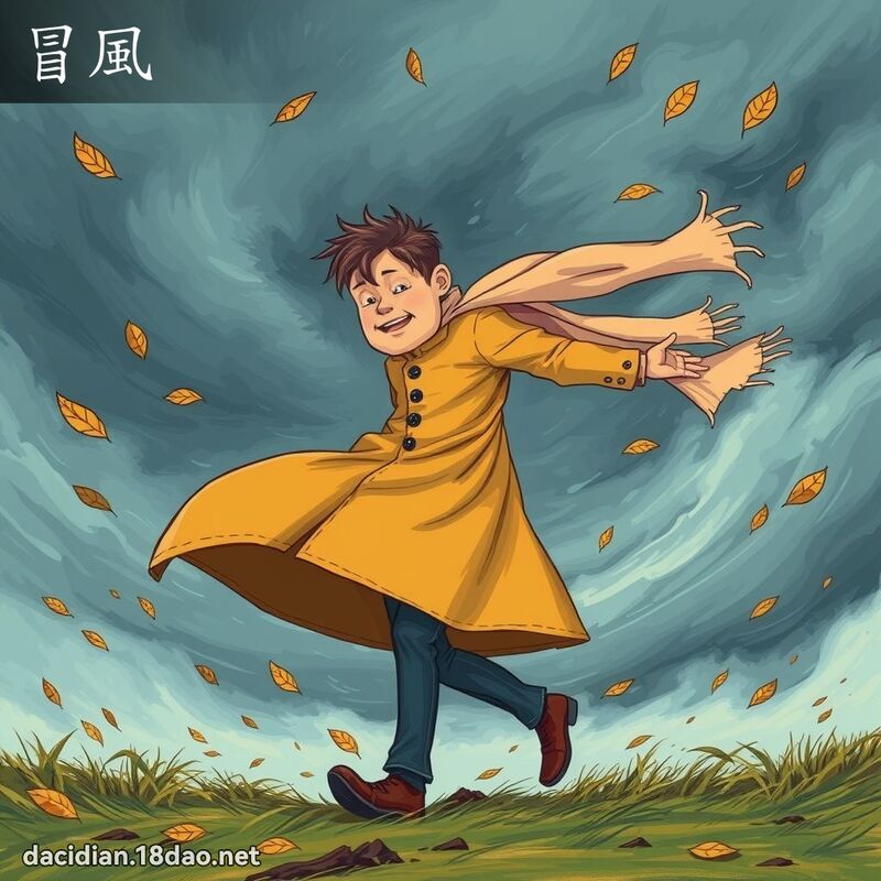冒风 - 国语大辞典配图