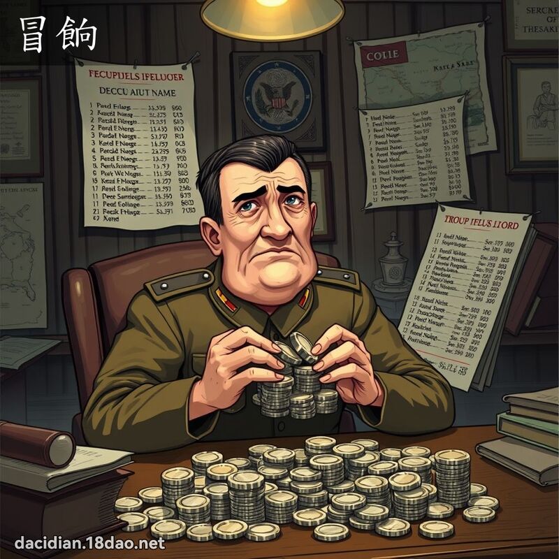 冒餉 - 國語大辭典配圖