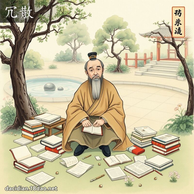 冗散 - 國語大辭典配圖