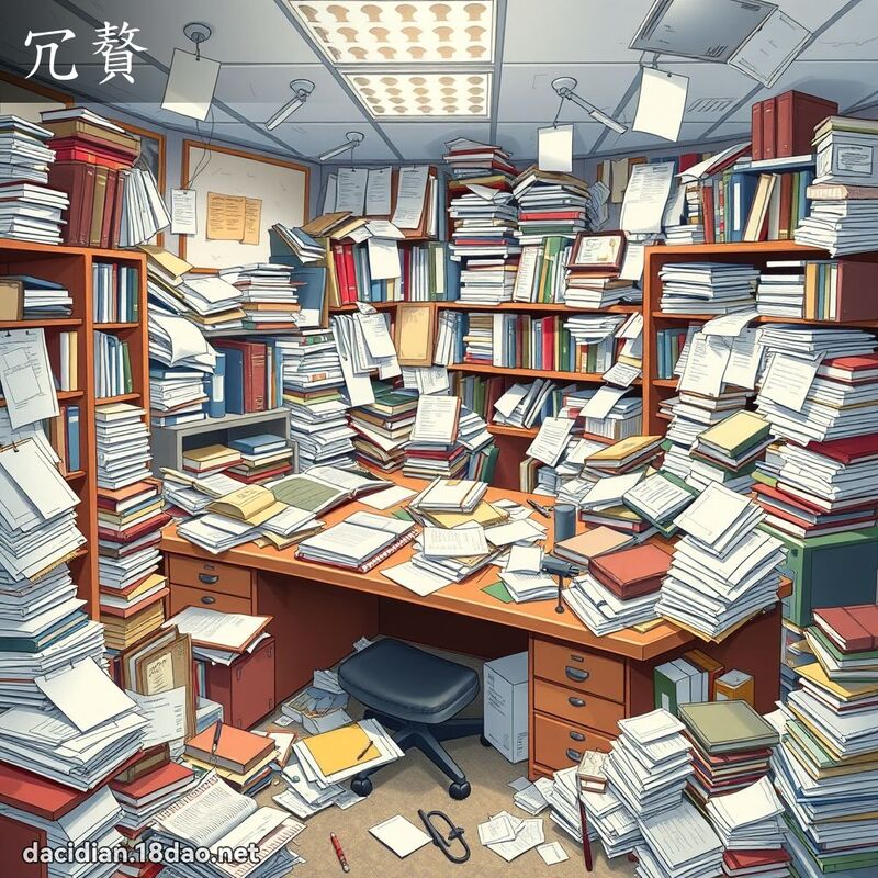 冗贅 - 國語大辭典配圖
