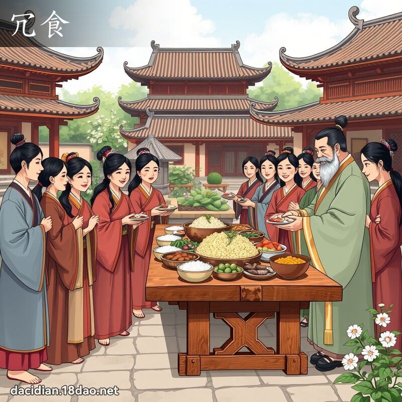 冗食 - 國語大辭典配圖