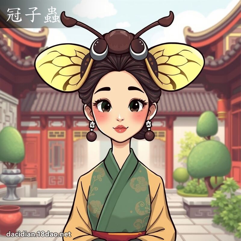冠子虫 - 国语大辞典配图