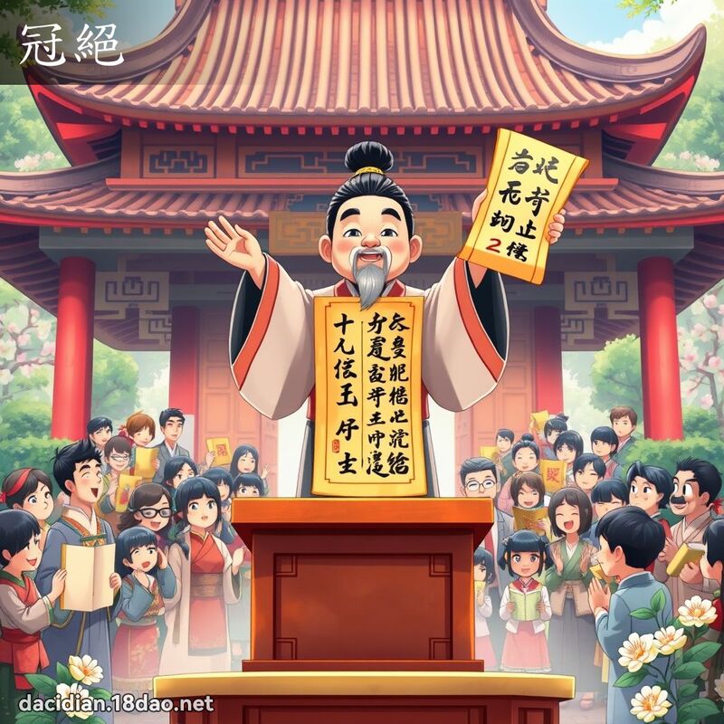 冠绝 - 国语大辞典配图