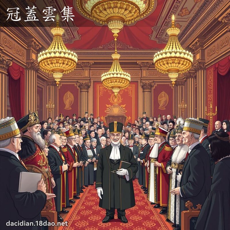 冠盖云集 - 国语大辞典配图