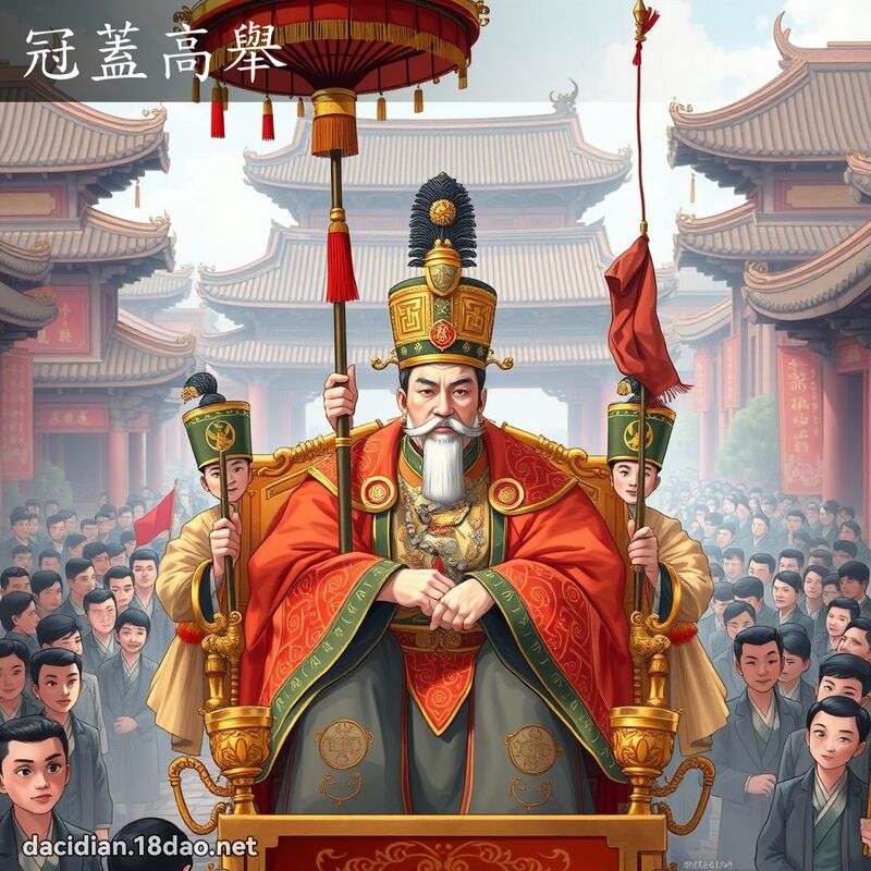 冠盖高举 - 国语大辞典配图