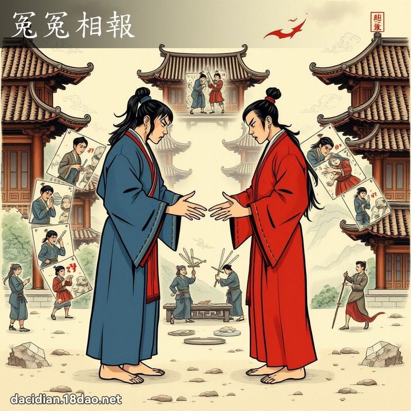 冤冤相报 - 国语大辞典配图