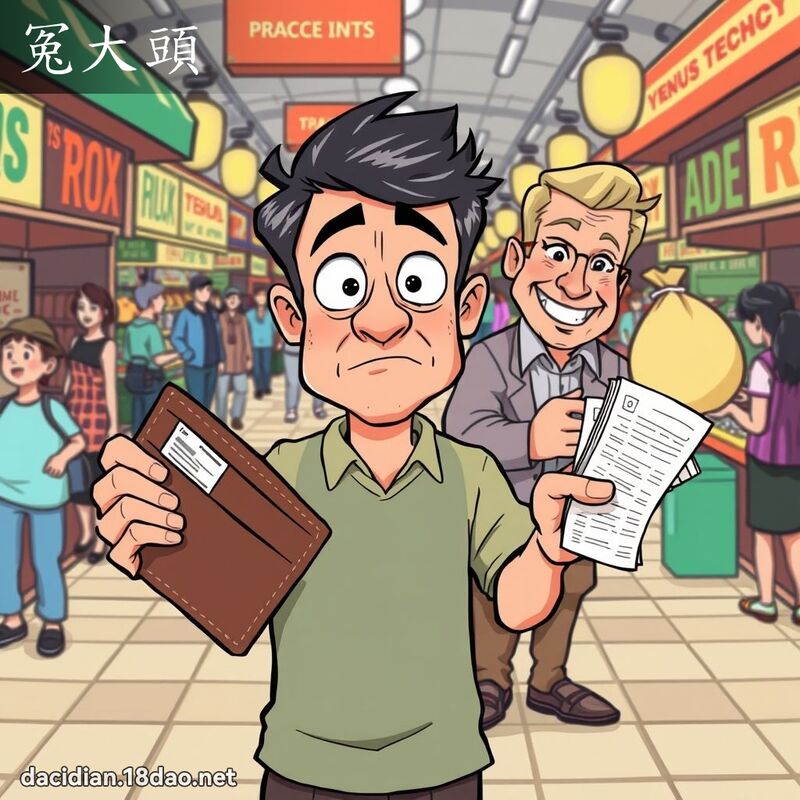 冤大头 - 国语大辞典配图