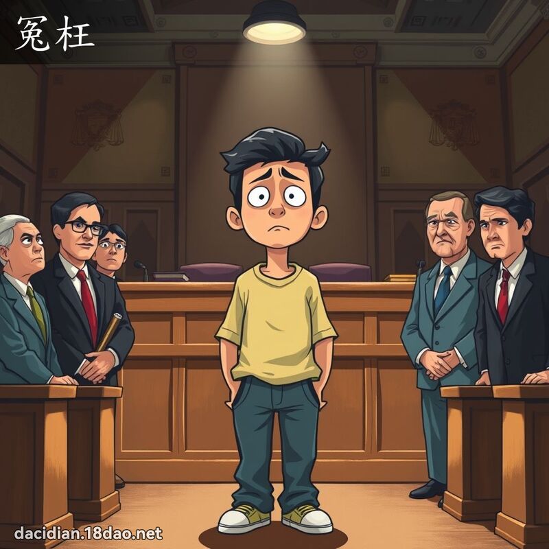 冤枉 - 国语大辞典配图