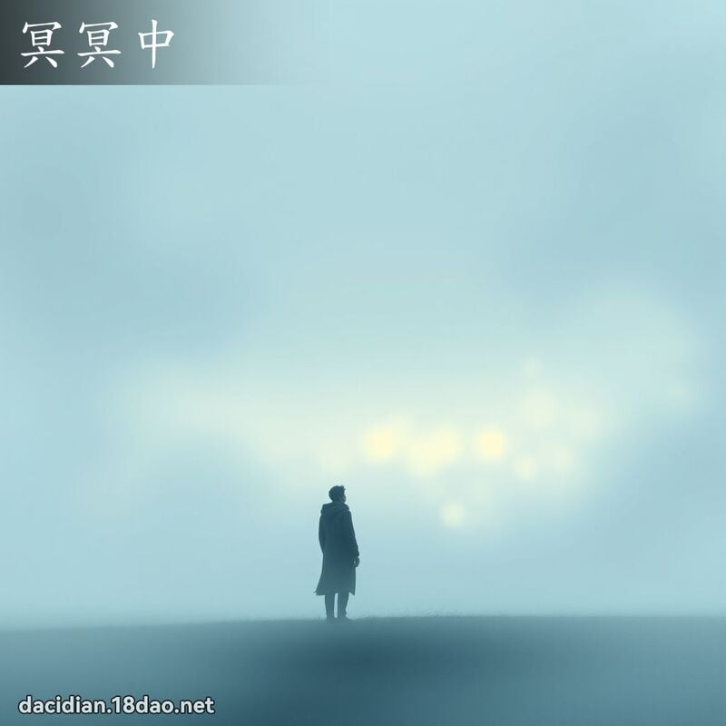 冥冥中 - 國語大辭典配圖