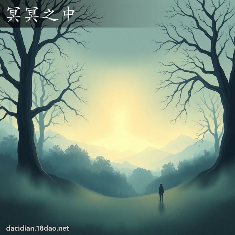 冥冥之中 - 國語大辭典配圖