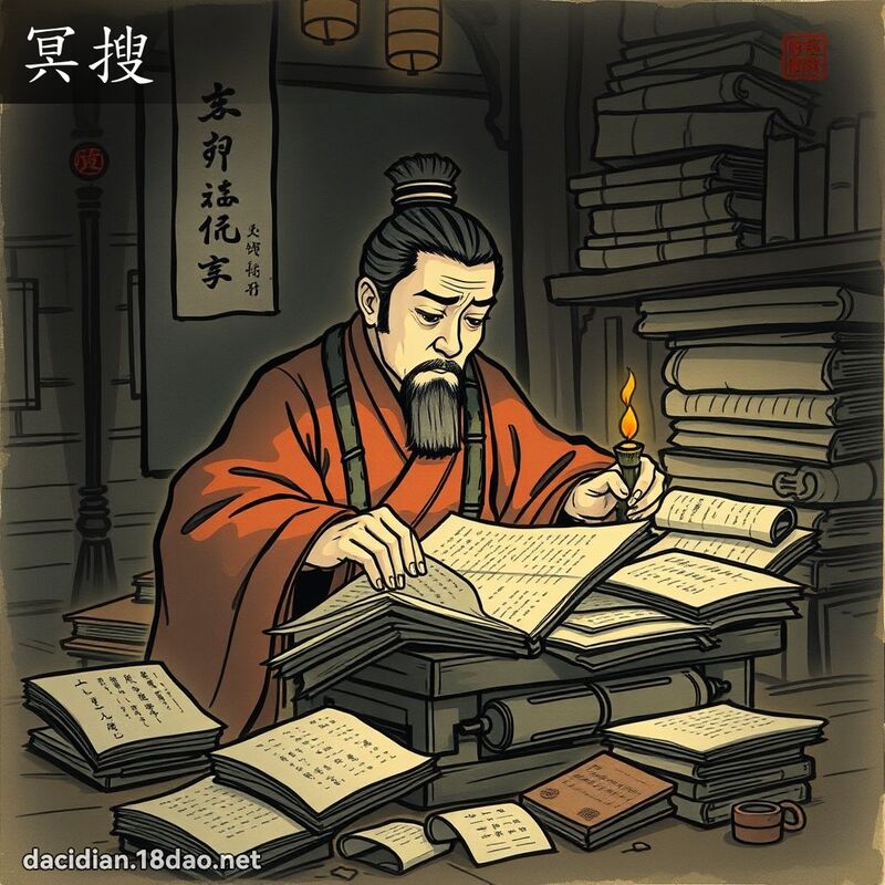 冥搜 - 国语大辞典配图
