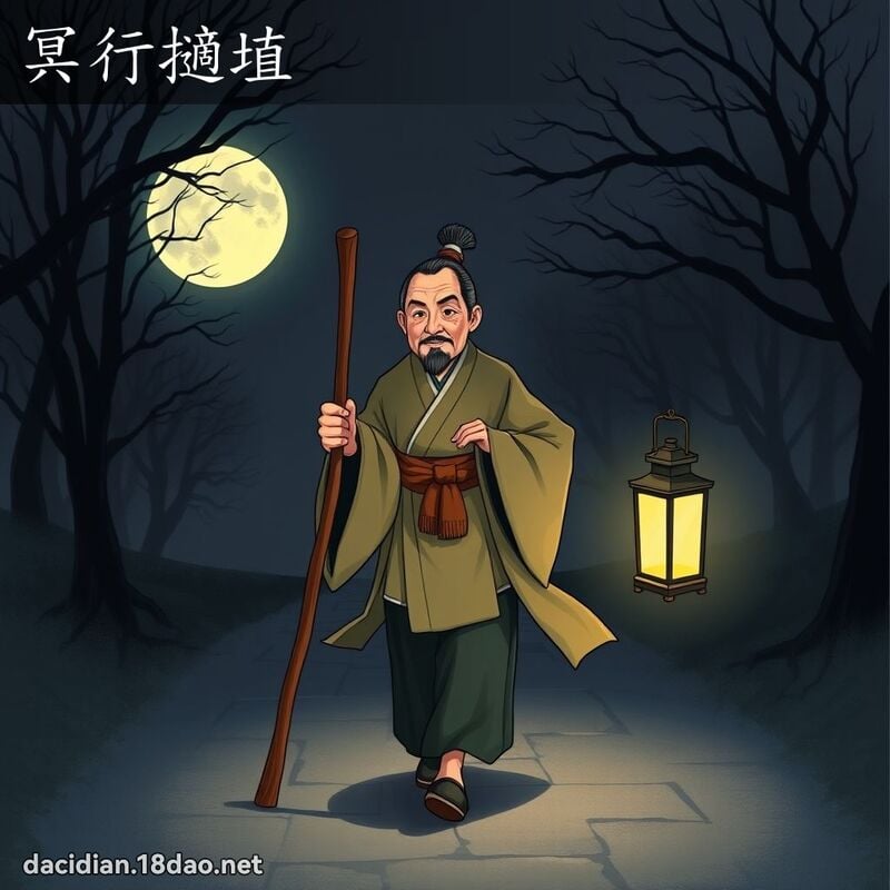 冥行擿埴 - 国语大辞典配图