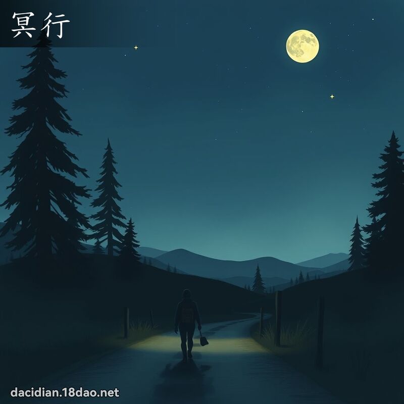 冥行 - 国语大辞典配图