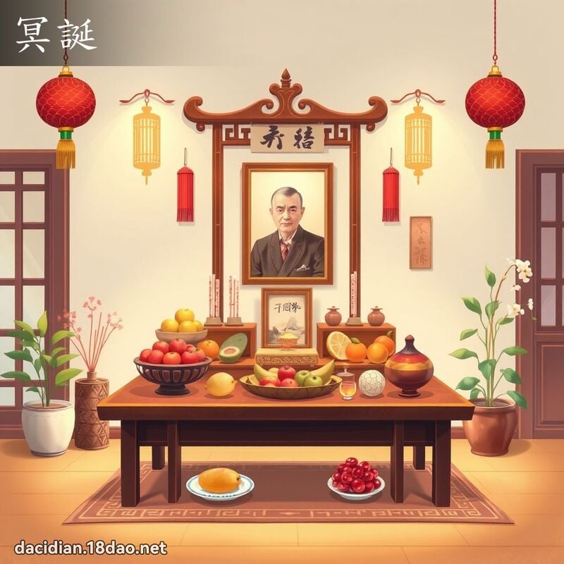 冥诞 - 国语大辞典配图