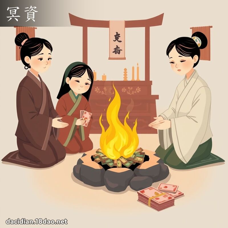 冥资 - 国语大辞典配图