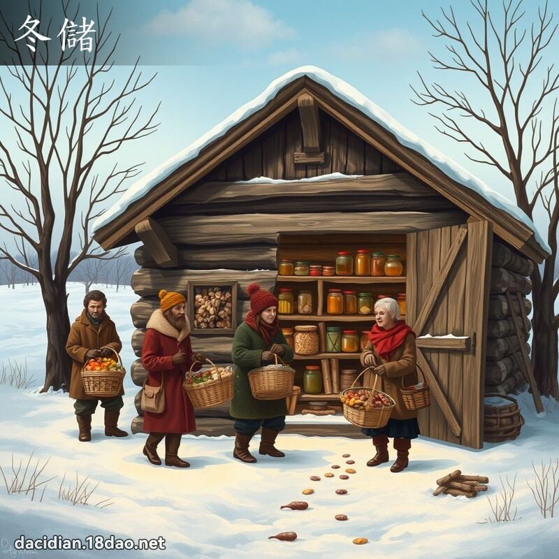 冬儲 - 國語大辭典配圖