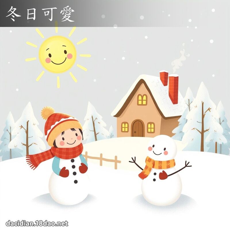 冬日可愛 - 國語大辭典配圖