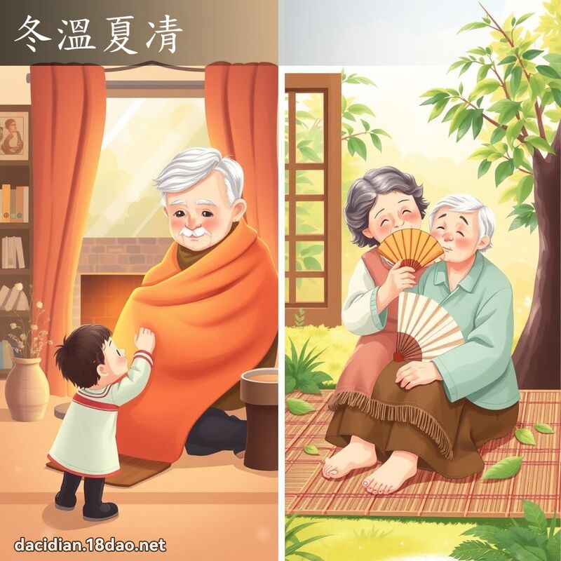 冬溫夏凊 - 國語大辭典配圖