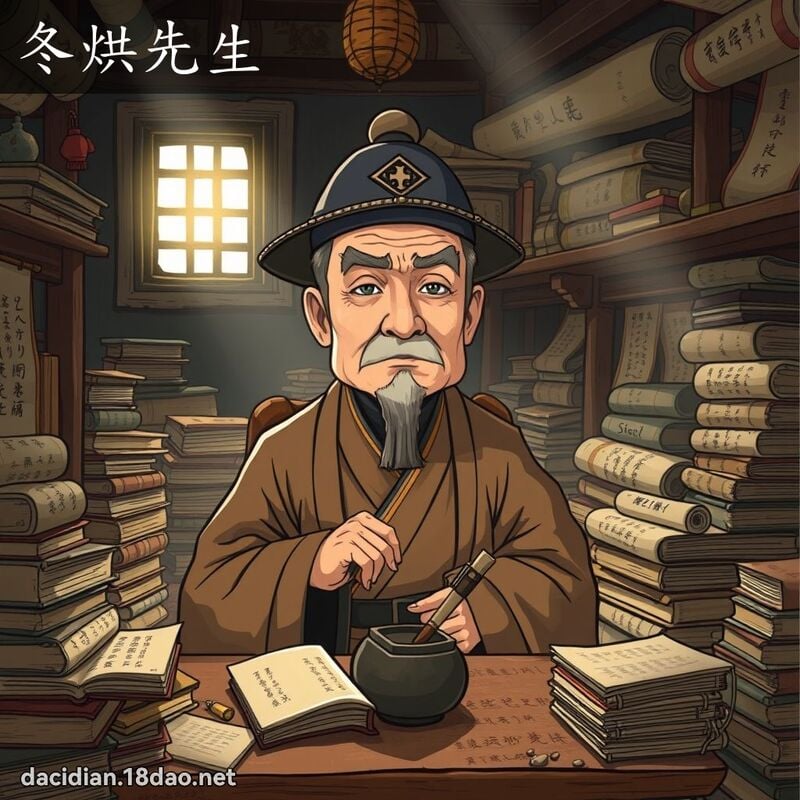 冬烘先生 - 國語大辭典配圖