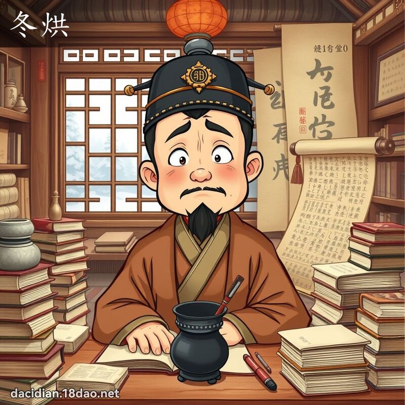 冬烘 - 国语大辞典配图