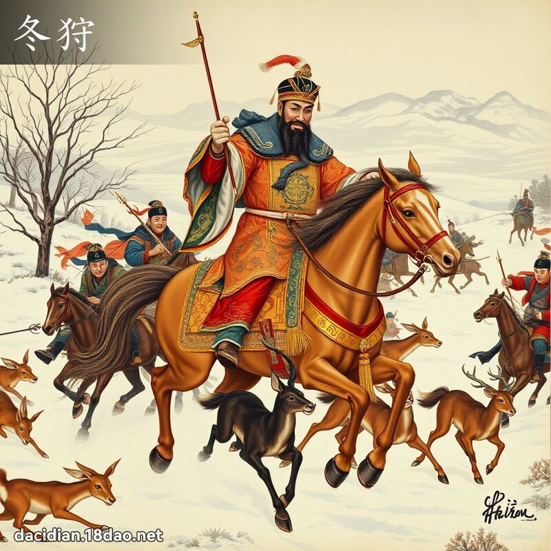 冬狩 - 國語大辭典配圖