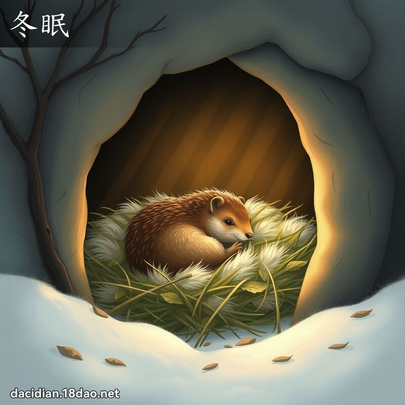 冬眠 - 国语大辞典配图