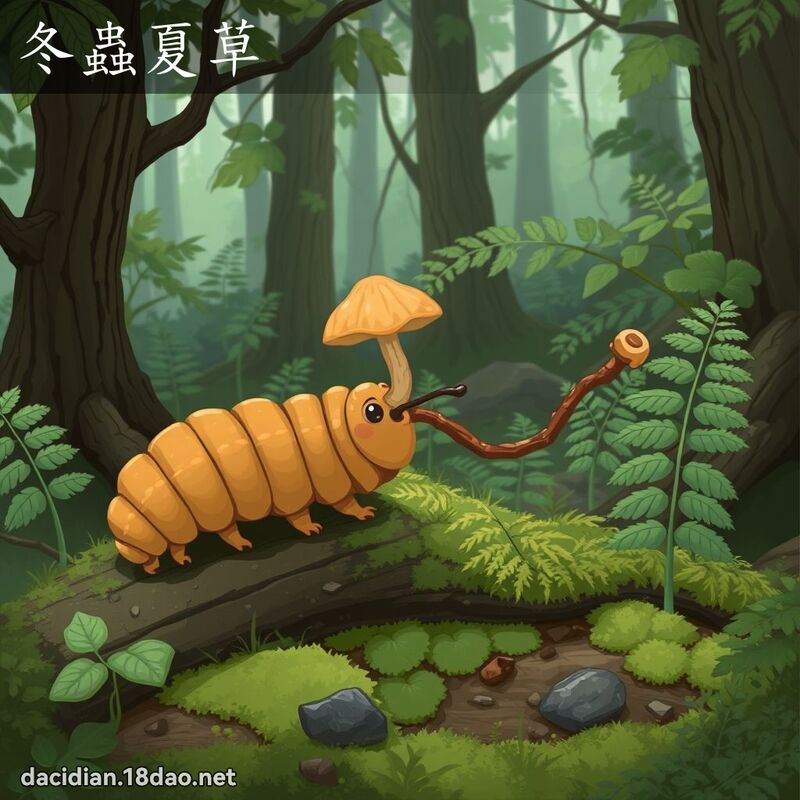 冬蟲夏草 - 國語大辭典配圖