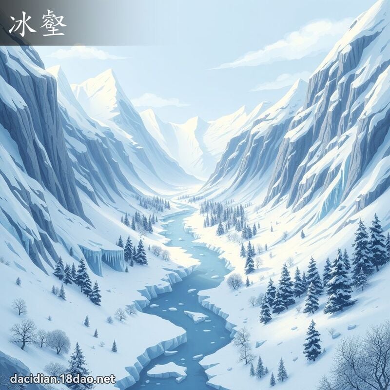 冰壑 - 国语大辞典配图