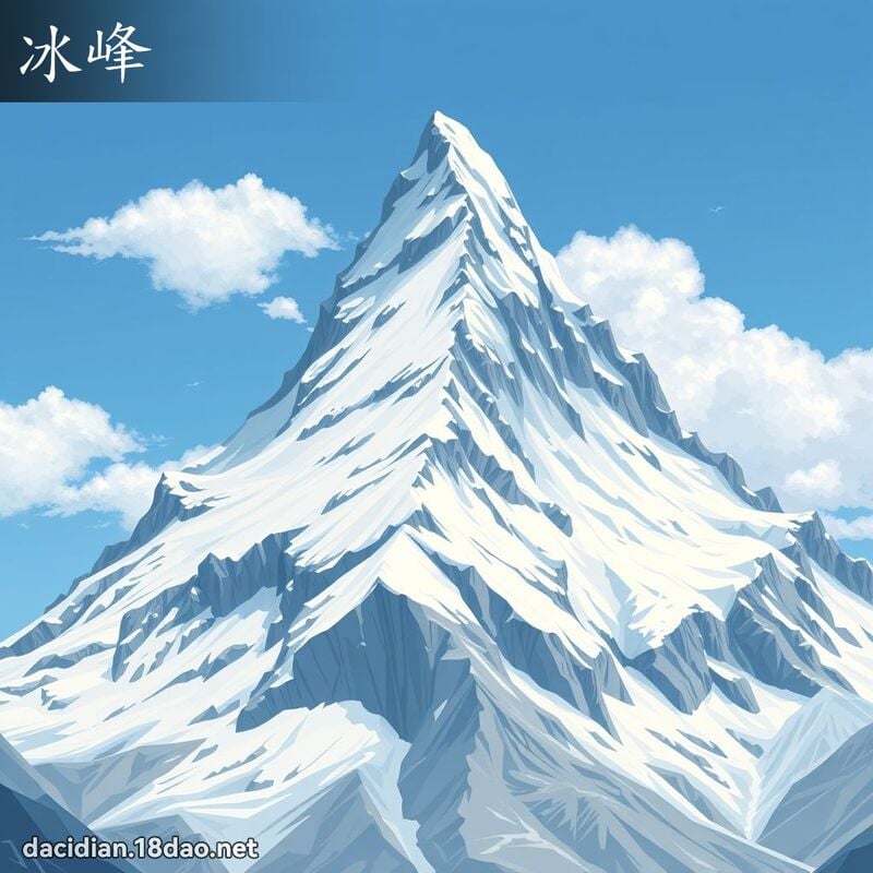 冰峰 - 國語大辭典配圖