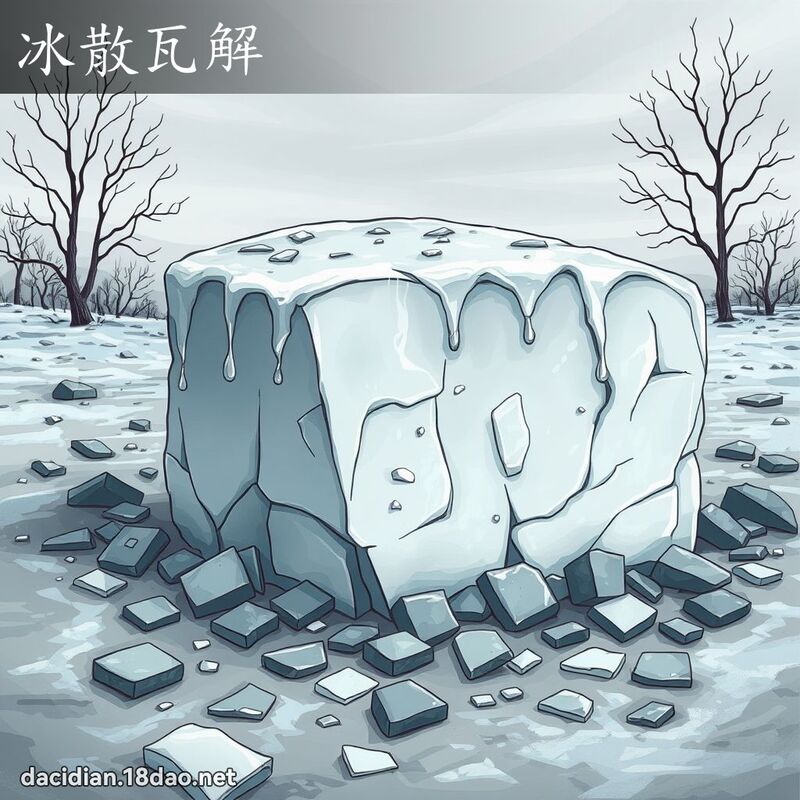 冰散瓦解 - 國語大辭典配圖