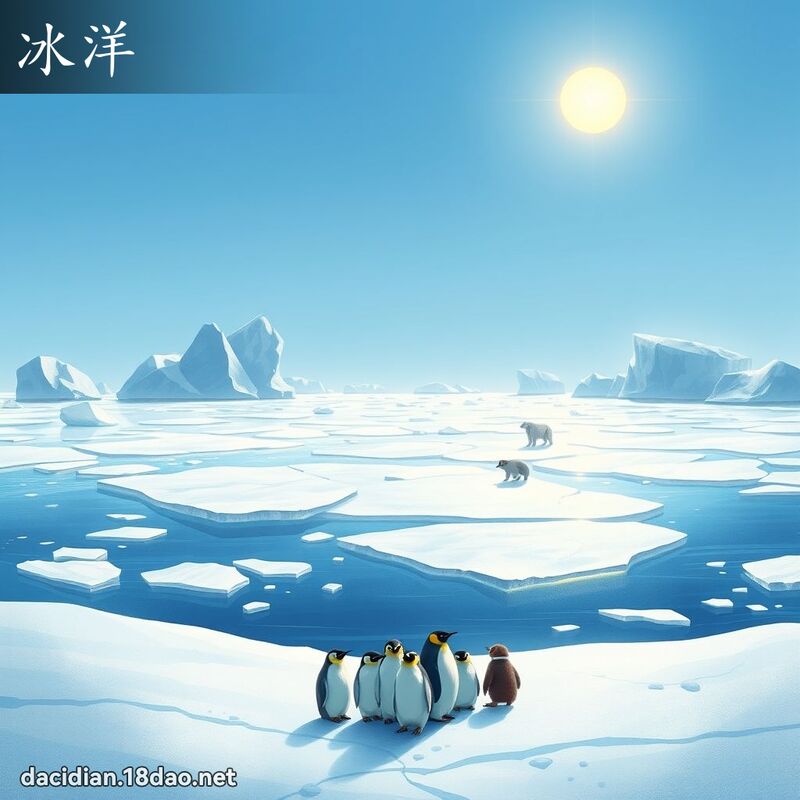 冰洋 - 國語大辭典配圖