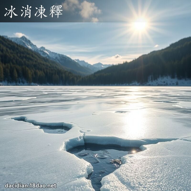 冰消凍釋 - 國語大辭典配圖