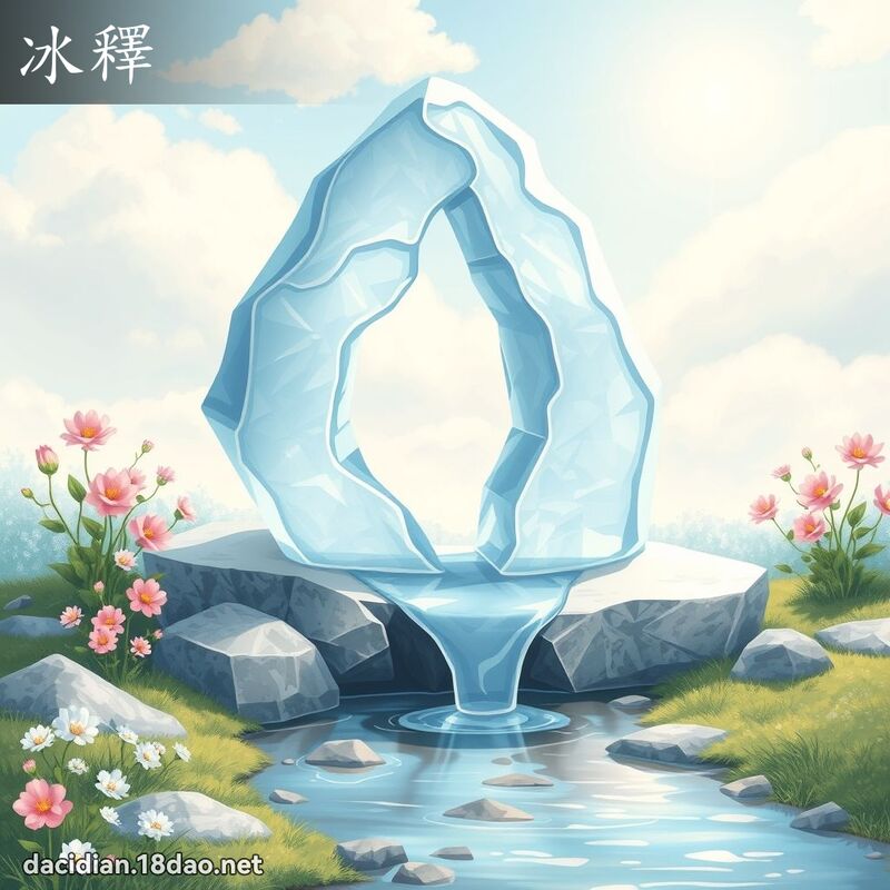 冰釋 - 國語大辭典配圖