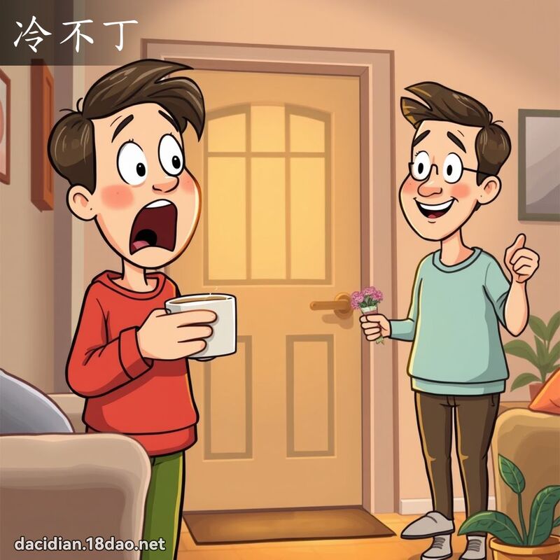 冷不丁 - 國語大辭典配圖