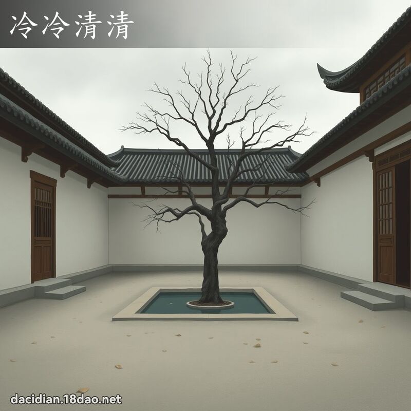 冷冷清清 - 國語大辭典配圖