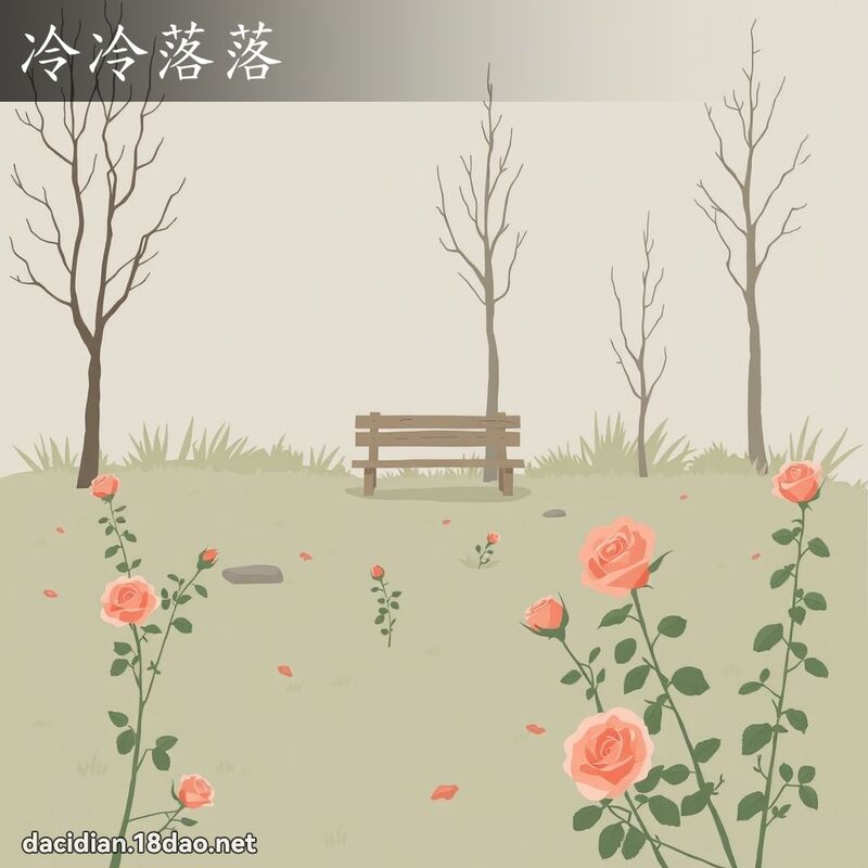 冷冷落落 - 國語大辭典配圖
